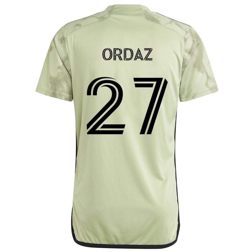 Vaikiškas Nathan Ordaz #27 Šviesiai Žalia Išvykos Marškinėliai 2024/25 T-Shirt