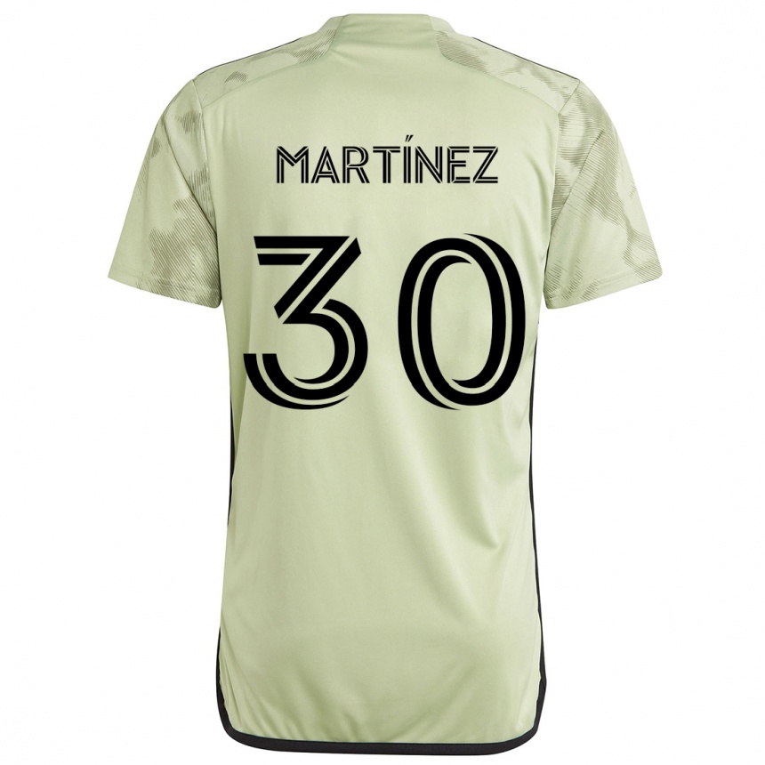 Vaikiškas David Martínez #30 Šviesiai Žalia Išvykos Marškinėliai 2024/25 T-Shirt