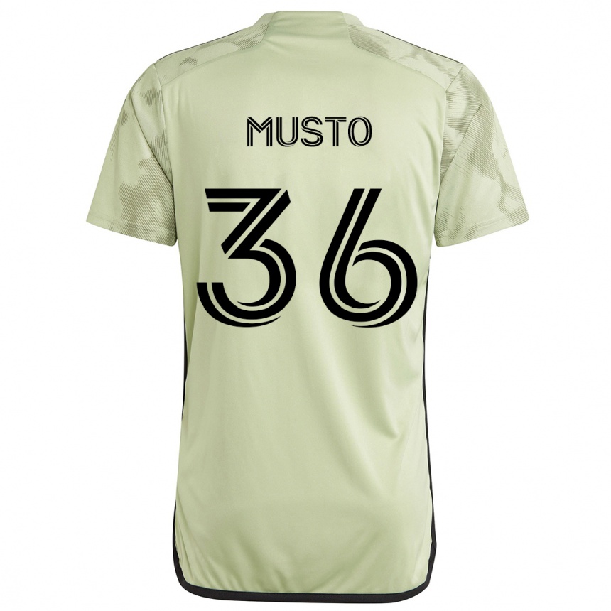 Vaikiškas Tommy Musto #36 Šviesiai Žalia Išvykos Marškinėliai 2024/25 T-Shirt