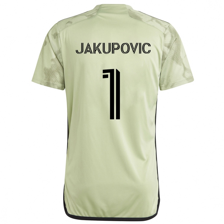 Vaikiškas Eldin Jakupović #1 Šviesiai Žalia Išvykos Marškinėliai 2024/25 T-Shirt