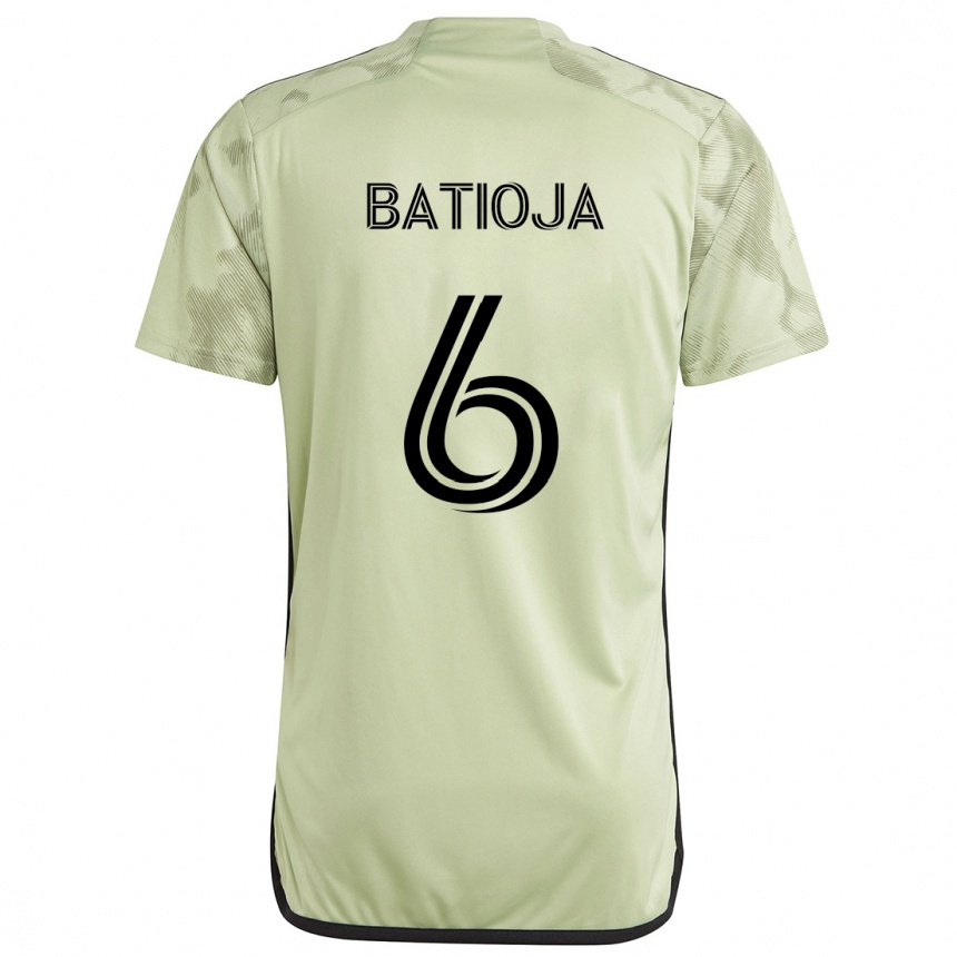 Vaikiškas Jeremy Batioja #6 Šviesiai Žalia Išvykos Marškinėliai 2024/25 T-Shirt