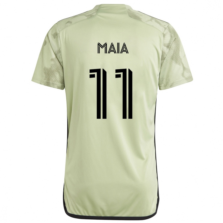 Vaikiškas Matheus Maia #11 Šviesiai Žalia Išvykos Marškinėliai 2024/25 T-Shirt