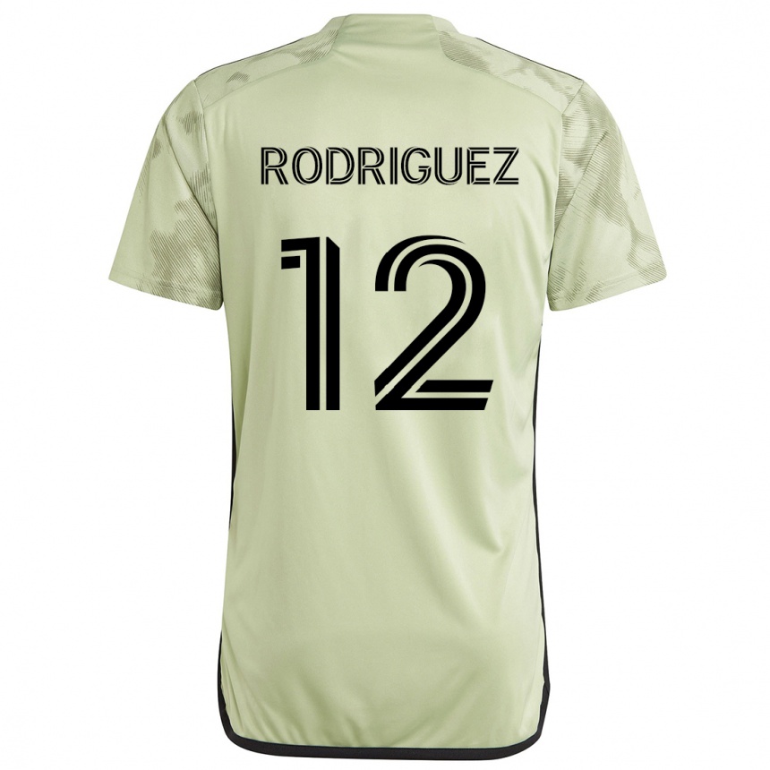 Vaikiškas Jeremi Rodríguez #12 Šviesiai Žalia Išvykos Marškinėliai 2024/25 T-Shirt