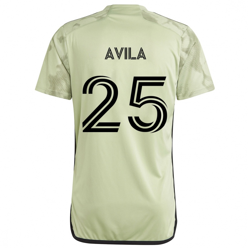 Vaikiškas Armando Avila #25 Šviesiai Žalia Išvykos Marškinėliai 2024/25 T-Shirt