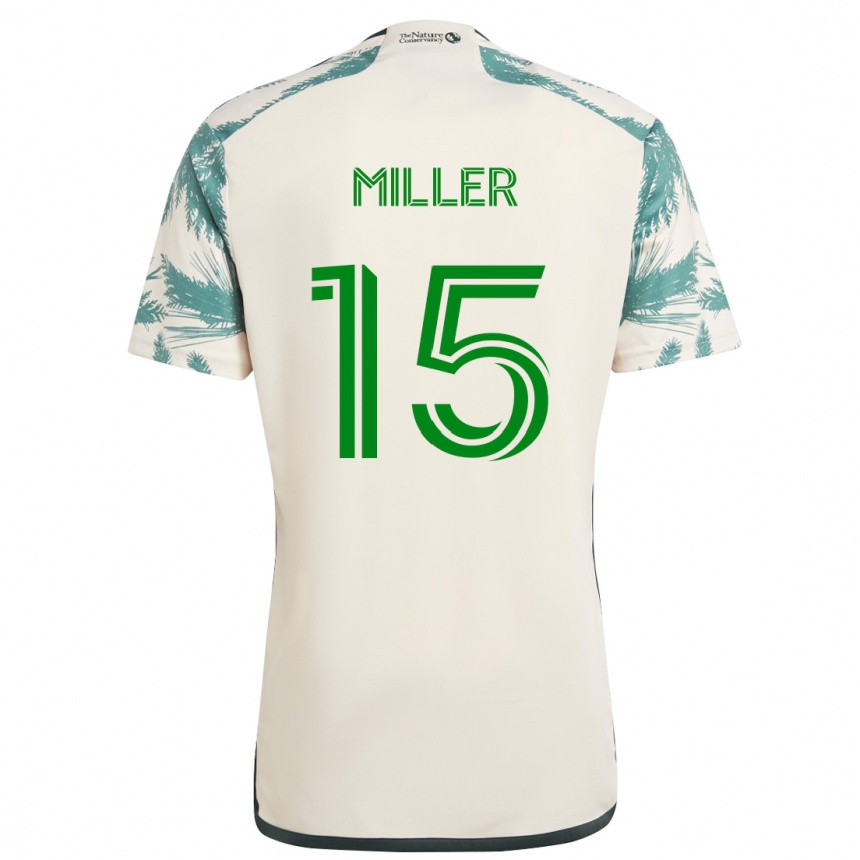 Vaikiškas Eric Miller #15 Smėlio Ruda Išvykos Marškinėliai 2024/25 T-Shirt