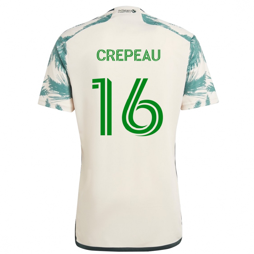 Vaikiškas Maxime Crépeau #16 Smėlio Ruda Išvykos Marškinėliai 2024/25 T-Shirt