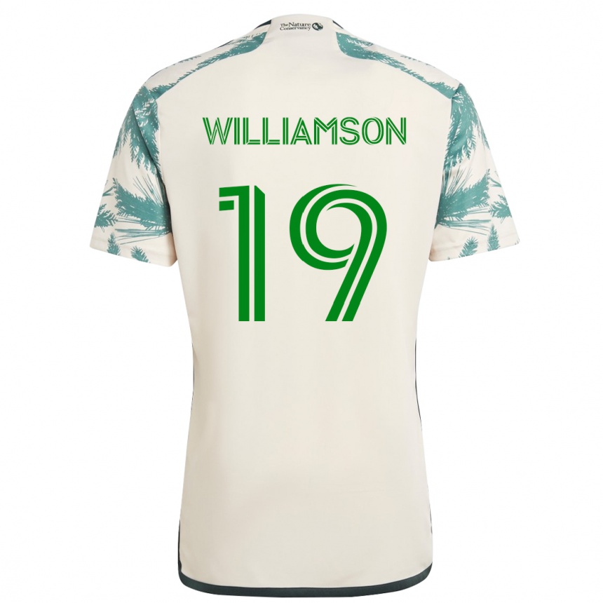 Vaikiškas Eryk Williamson #19 Smėlio Ruda Išvykos Marškinėliai 2024/25 T-Shirt