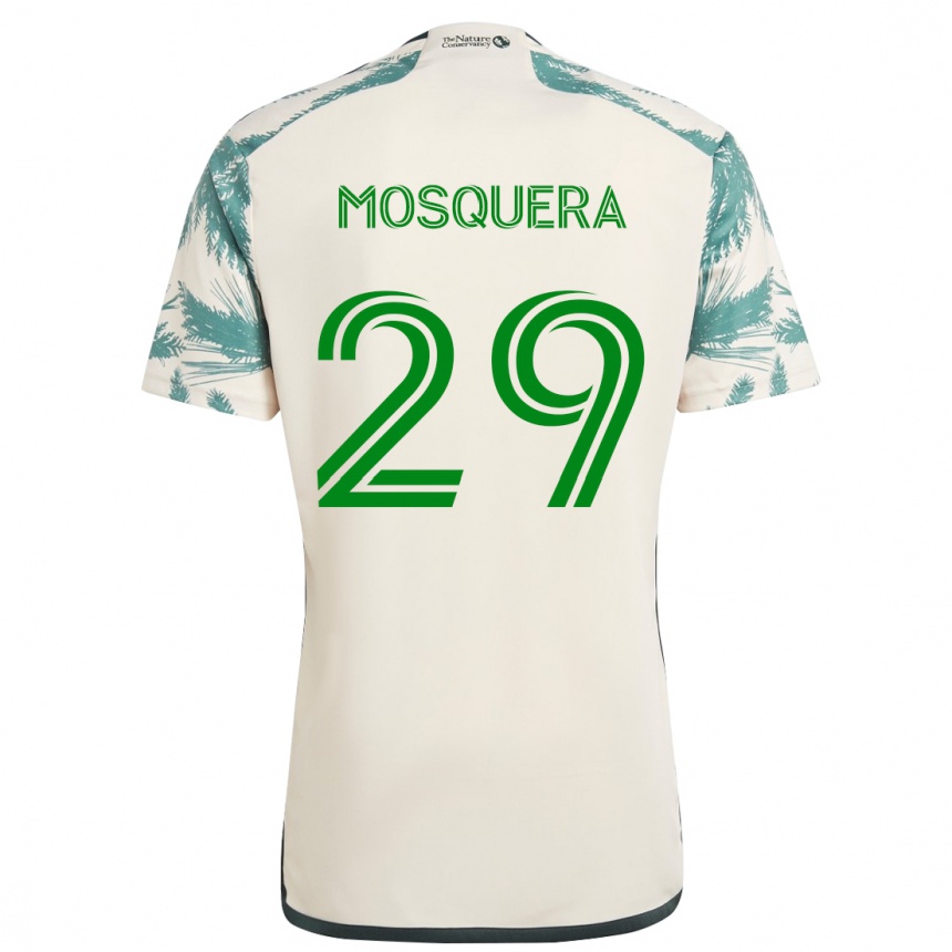 Vaikiškas Juan David Mosquera #29 Smėlio Ruda Išvykos Marškinėliai 2024/25 T-Shirt