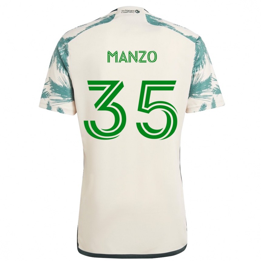 Vaikiškas Alexis Manzo #35 Smėlio Ruda Išvykos Marškinėliai 2024/25 T-Shirt