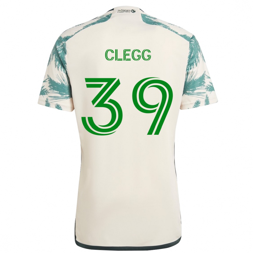 Vaikiškas Tyler Clegg #39 Smėlio Ruda Išvykos Marškinėliai 2024/25 T-Shirt