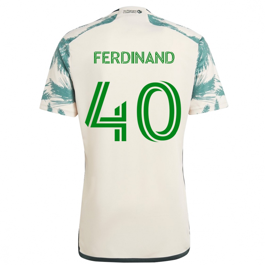 Vaikiškas Keesean Ferdinand #40 Smėlio Ruda Išvykos Marškinėliai 2024/25 T-Shirt