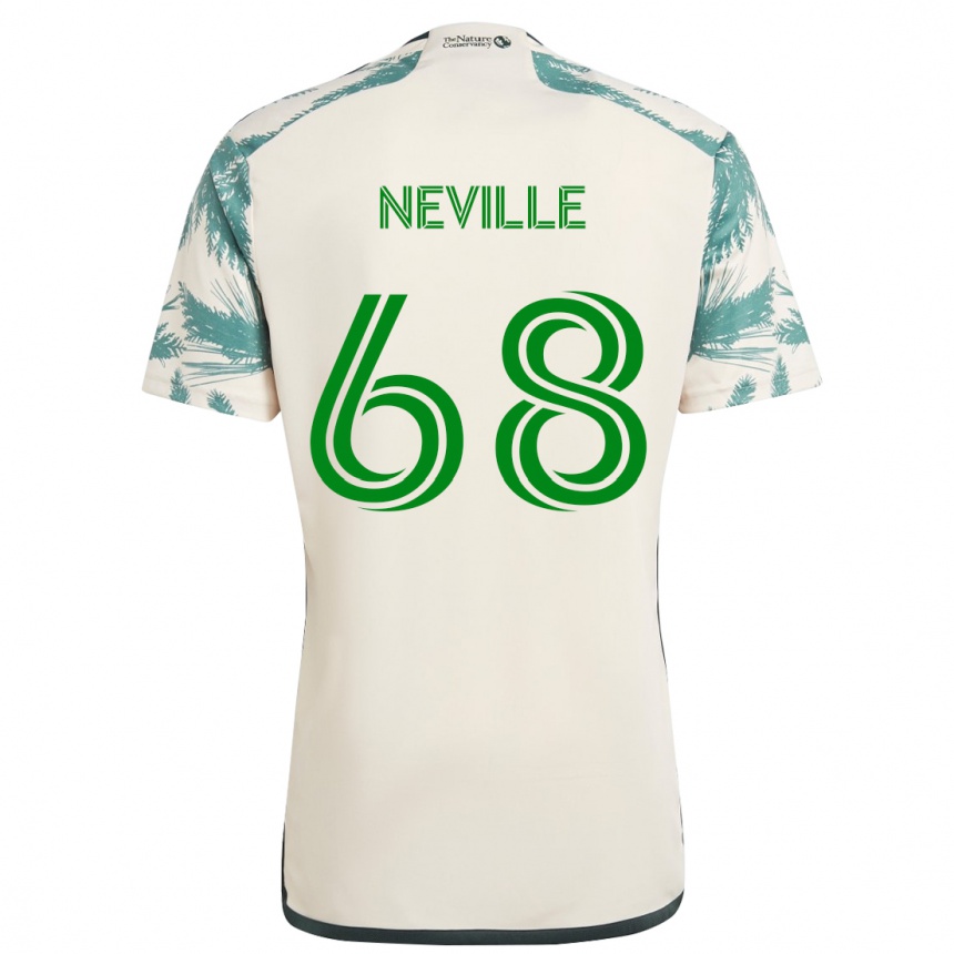 Vaikiškas Harvey Neville #68 Smėlio Ruda Išvykos Marškinėliai 2024/25 T-Shirt