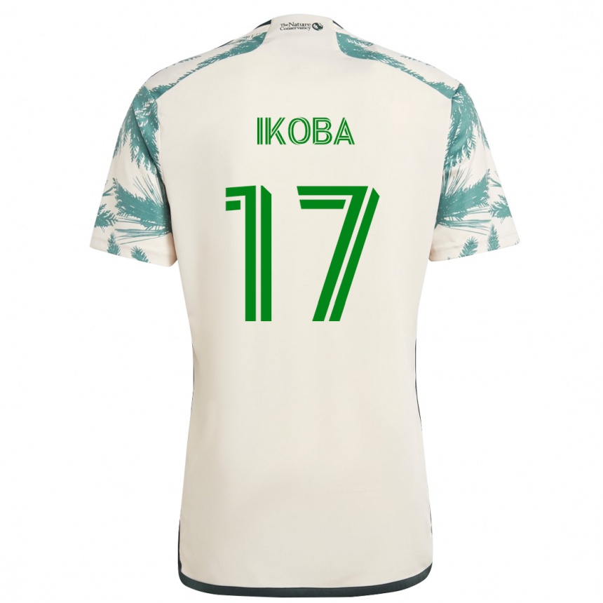 Vaikiškas Tega Ikoba #17 Smėlio Ruda Išvykos Marškinėliai 2024/25 T-Shirt