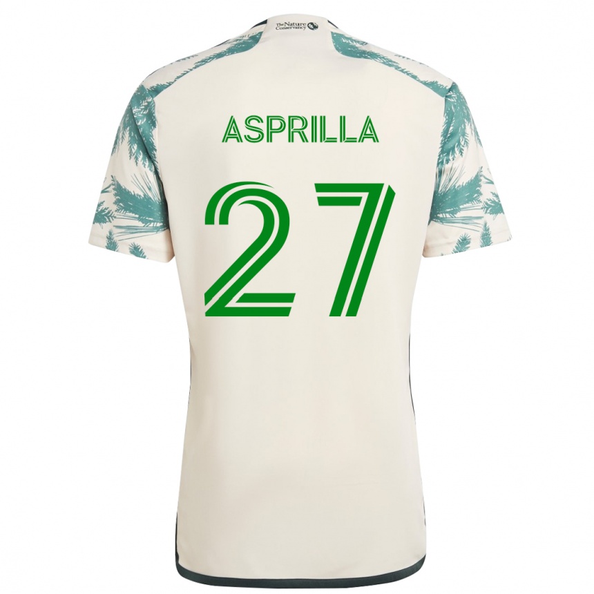 Vaikiškas Dairon Asprilla #27 Smėlio Ruda Išvykos Marškinėliai 2024/25 T-Shirt