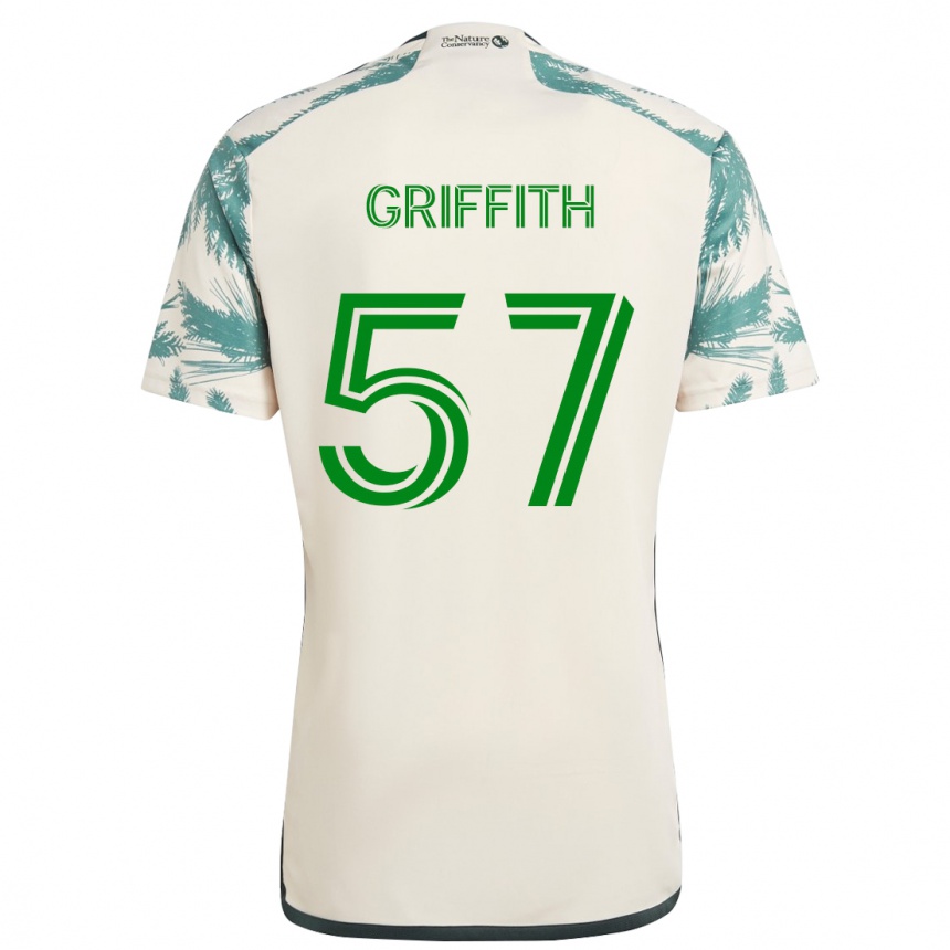 Vaikiškas Víctor Griffith #57 Smėlio Ruda Išvykos Marškinėliai 2024/25 T-Shirt