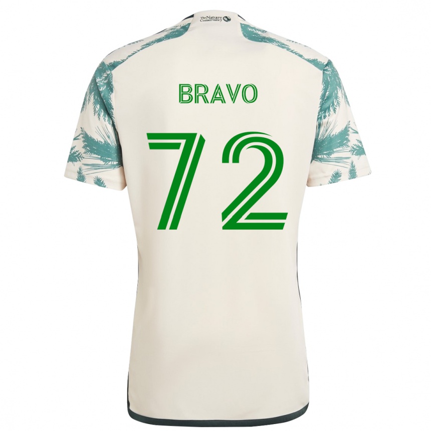 Vaikiškas Julian Bravo #72 Smėlio Ruda Išvykos Marškinėliai 2024/25 T-Shirt