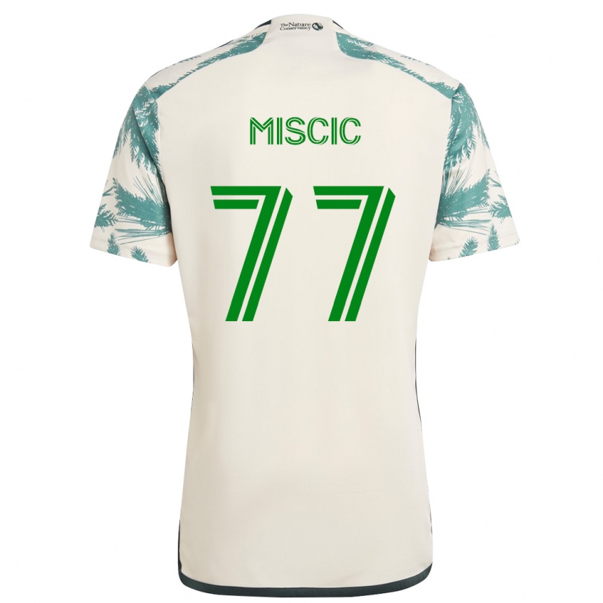 Vaikiškas Selmir Miscic #77 Smėlio Ruda Išvykos Marškinėliai 2024/25 T-Shirt