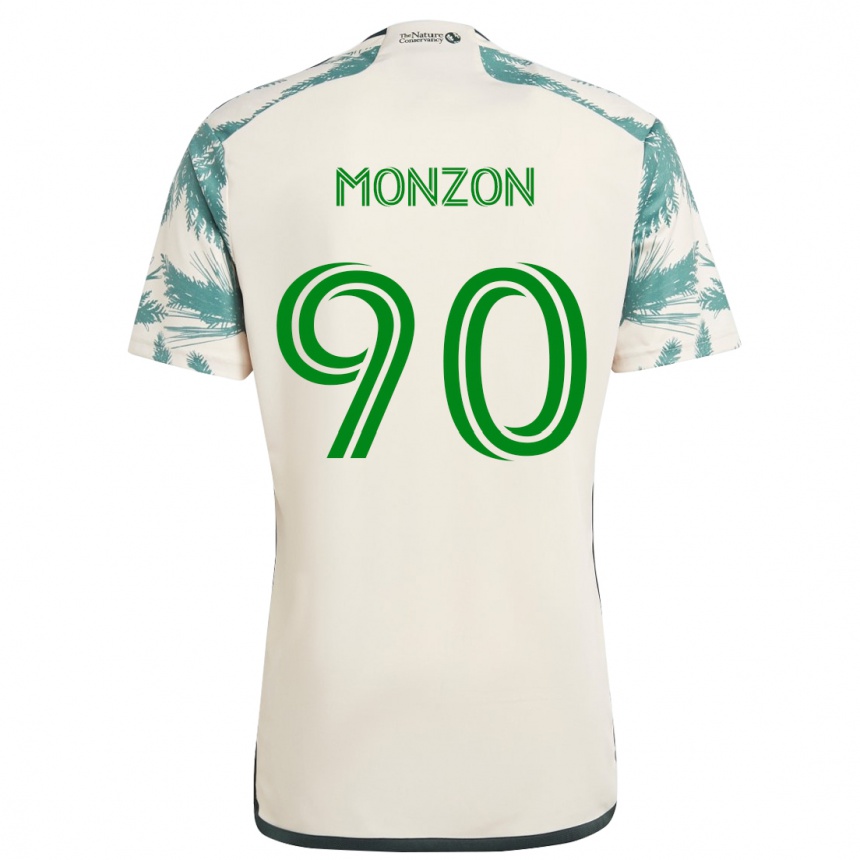 Vaikiškas Florián Monzón #90 Smėlio Ruda Išvykos Marškinėliai 2024/25 T-Shirt