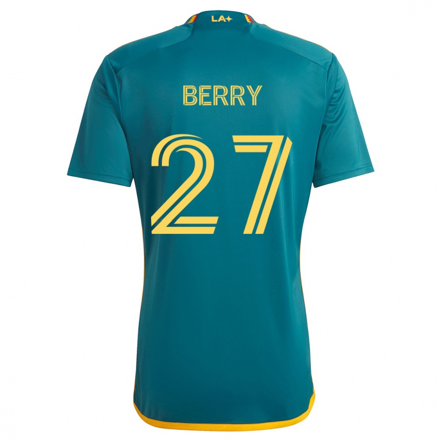 Vaikiškas Miguel Berry #27 Žalia Geltona Išvykos Marškinėliai 2024/25 T-Shirt