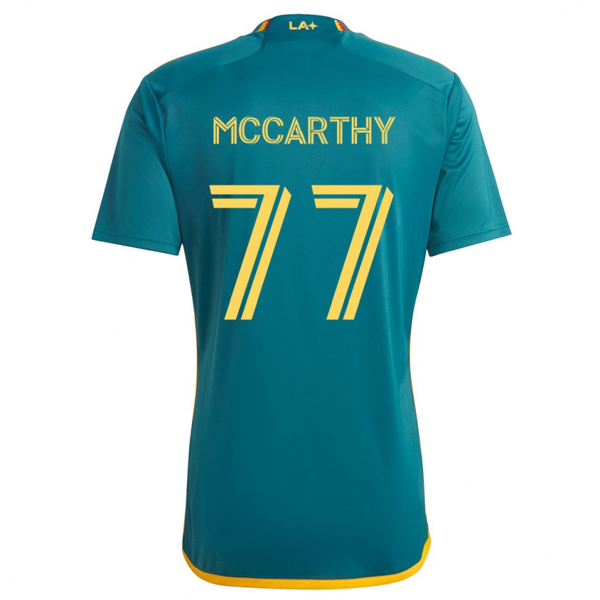 Vaikiškas John Mccarthy #77 Žalia Geltona Išvykos Marškinėliai 2024/25 T-Shirt