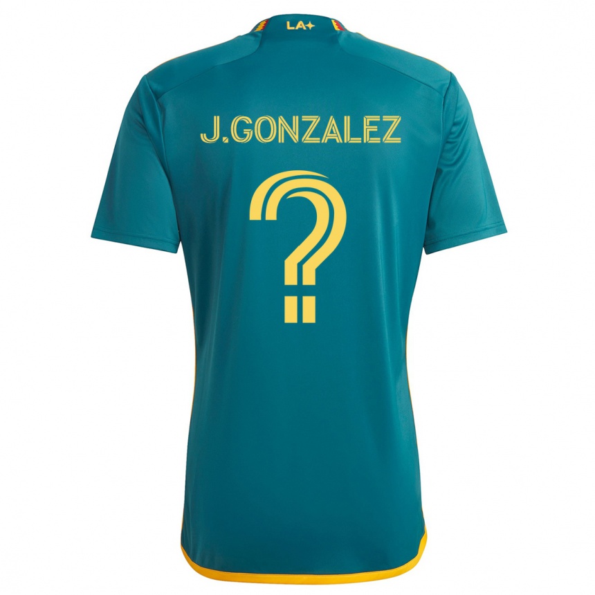 Vaikiškas Jesse Gonzalez #0 Žalia Geltona Išvykos Marškinėliai 2024/25 T-Shirt