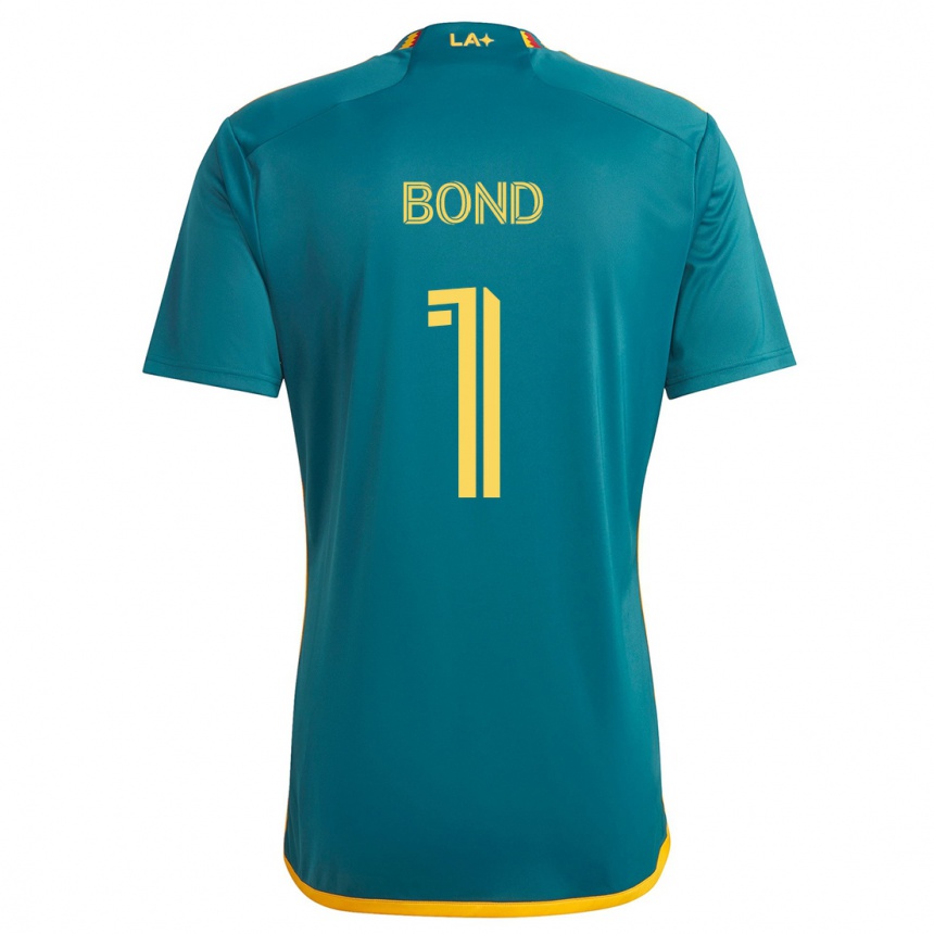 Vaikiškas Jonathan Bond #1 Žalia Geltona Išvykos Marškinėliai 2024/25 T-Shirt