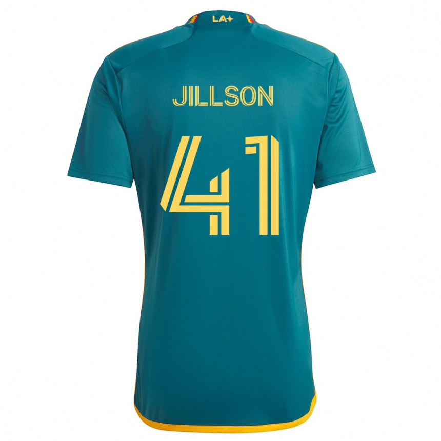 Vaikiškas Simon Jillson #41 Žalia Geltona Išvykos Marškinėliai 2024/25 T-Shirt