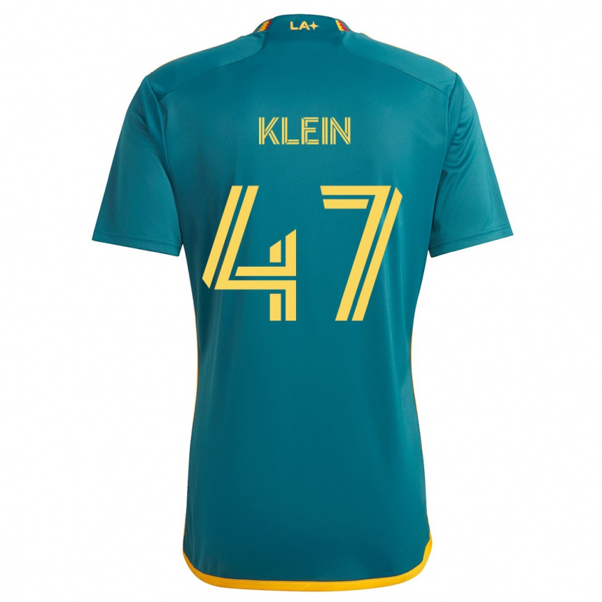 Vaikiškas Carson Klein #47 Žalia Geltona Išvykos Marškinėliai 2024/25 T-Shirt