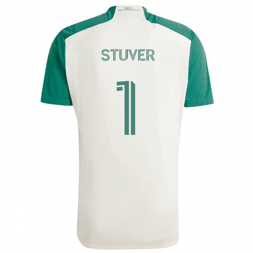 Vaikiškas Brad Stuver #1 Įdegio Spalvos Žalia Išvykos Marškinėliai 2024/25 T-Shirt