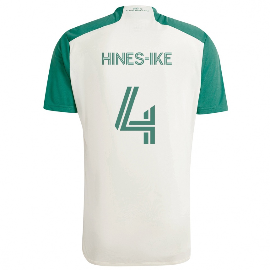 Vaikiškas Brendan Hines-Ike #4 Įdegio Spalvos Žalia Išvykos Marškinėliai 2024/25 T-Shirt