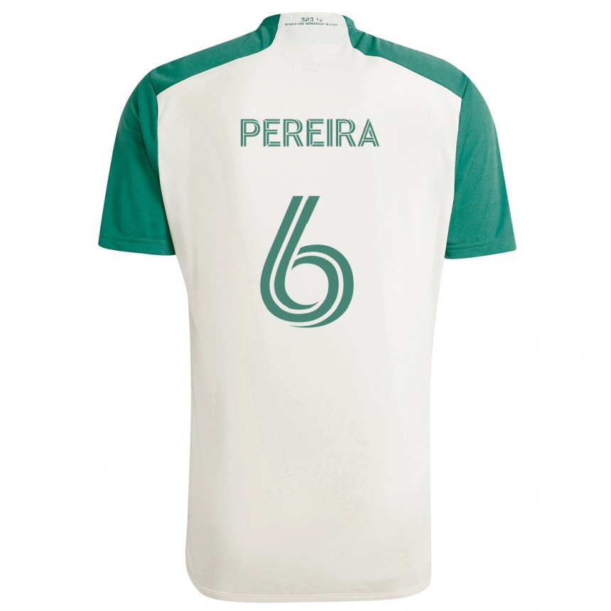 Vaikiškas Daniel Pereira #6 Įdegio Spalvos Žalia Išvykos Marškinėliai 2024/25 T-Shirt