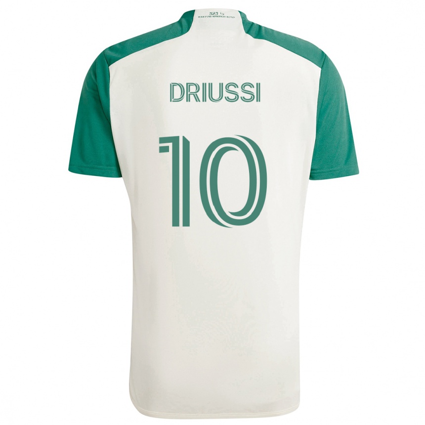 Vaikiškas Sebastián Driussi #10 Įdegio Spalvos Žalia Išvykos Marškinėliai 2024/25 T-Shirt