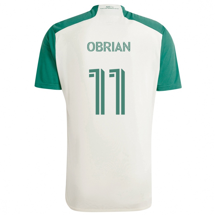 Vaikiškas Jáder Obrian #11 Įdegio Spalvos Žalia Išvykos Marškinėliai 2024/25 T-Shirt