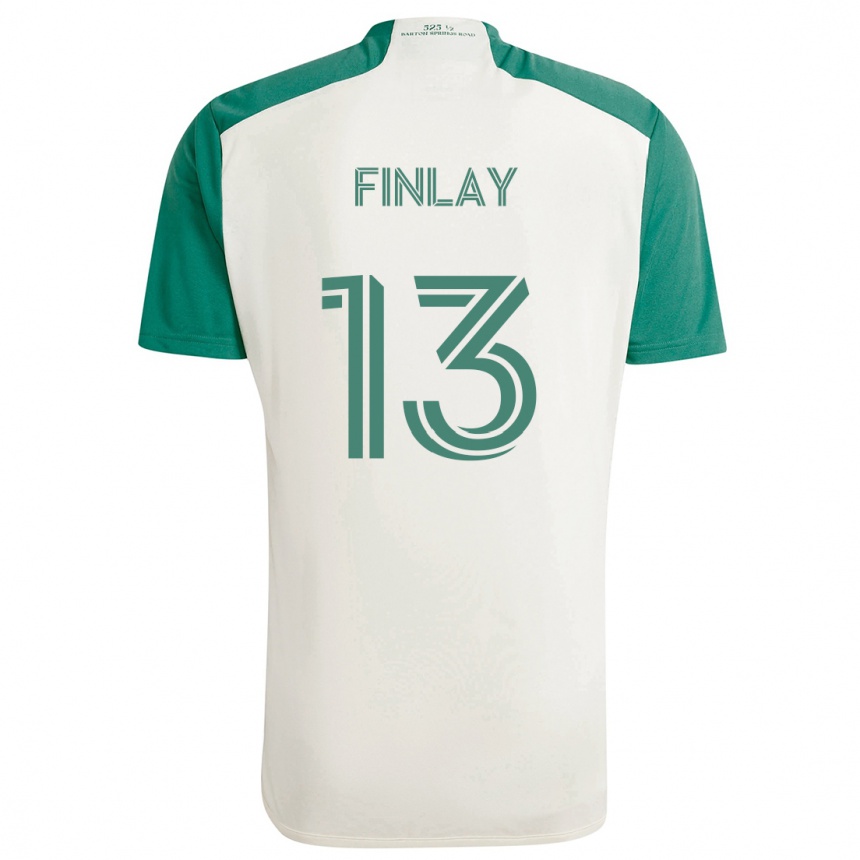 Vaikiškas Ethan Finlay #13 Įdegio Spalvos Žalia Išvykos Marškinėliai 2024/25 T-Shirt