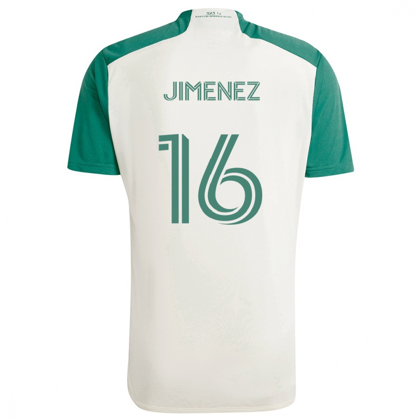 Vaikiškas Héctor Jiménez #16 Įdegio Spalvos Žalia Išvykos Marškinėliai 2024/25 T-Shirt