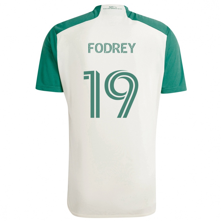 Vaikiškas Cj Fodrey #19 Įdegio Spalvos Žalia Išvykos Marškinėliai 2024/25 T-Shirt