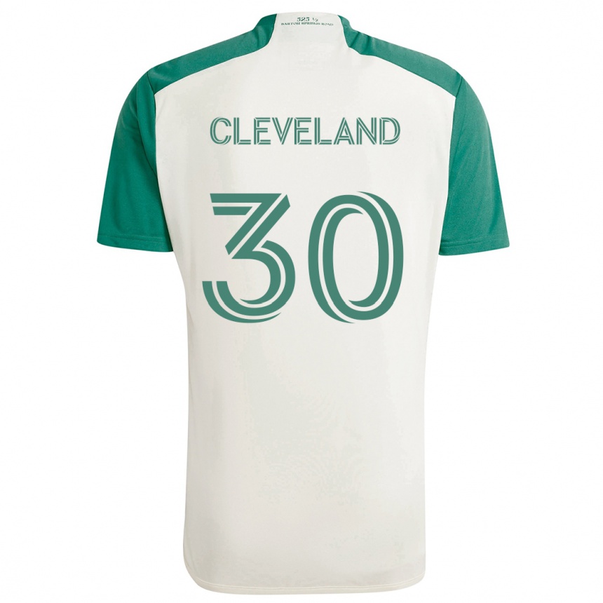 Vaikiškas Stefan Cleveland #30 Įdegio Spalvos Žalia Išvykos Marškinėliai 2024/25 T-Shirt