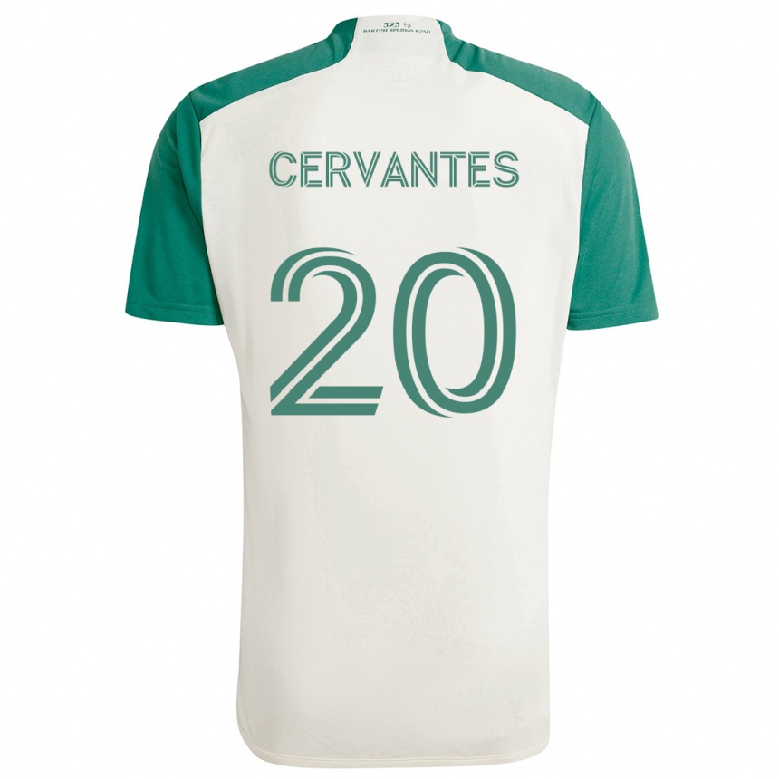 Vaikiškas Aaron Cervantes #20 Įdegio Spalvos Žalia Išvykos Marškinėliai 2024/25 T-Shirt