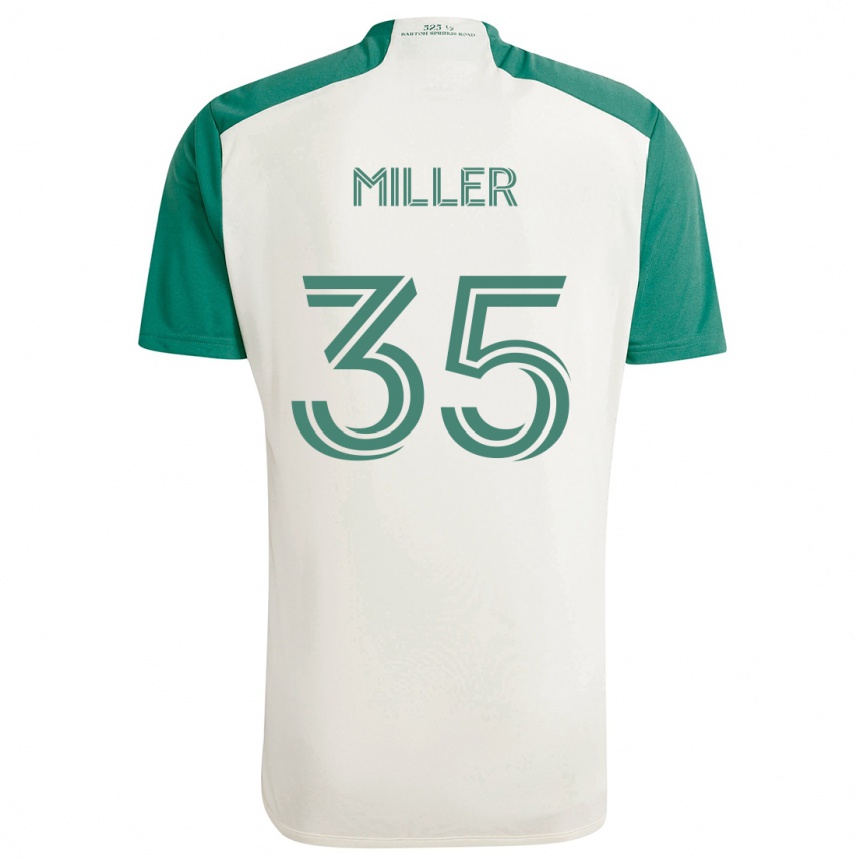 Vaikiškas Mason Miller #35 Įdegio Spalvos Žalia Išvykos Marškinėliai 2024/25 T-Shirt