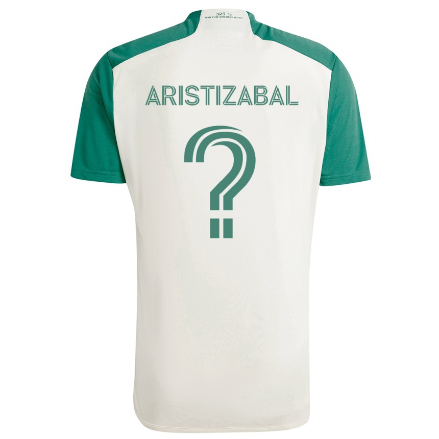 Vaikiškas Nicolas Aristizabal #0 Įdegio Spalvos Žalia Išvykos Marškinėliai 2024/25 T-Shirt