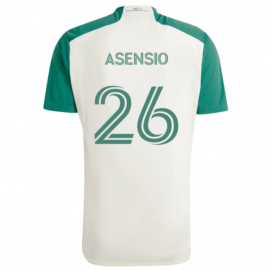 Vaikiškas Charlie Asensio #26 Įdegio Spalvos Žalia Išvykos Marškinėliai 2024/25 T-Shirt