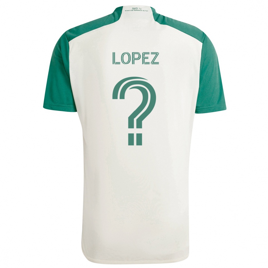 Vaikiškas Eric López #0 Įdegio Spalvos Žalia Išvykos Marškinėliai 2024/25 T-Shirt