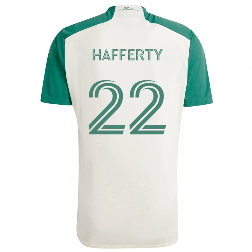 Vaikiškas Joe Hafferty #22 Įdegio Spalvos Žalia Išvykos Marškinėliai 2024/25 T-Shirt