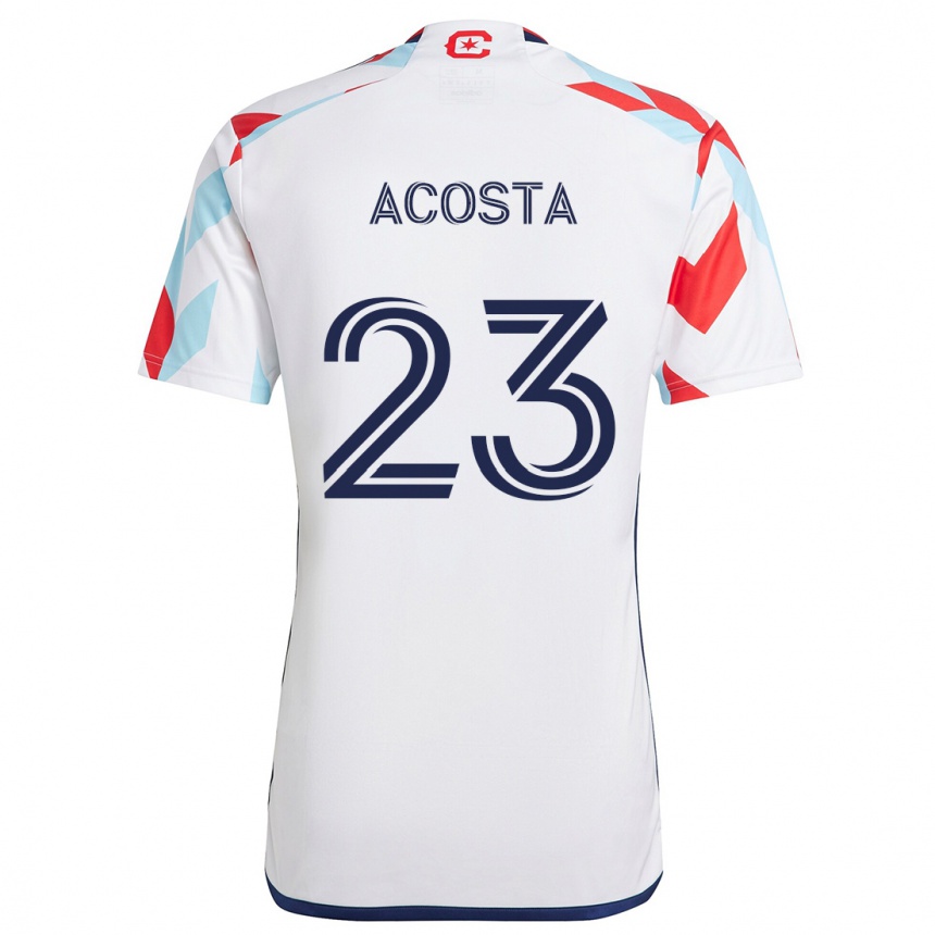 Vaikiškas Kellyn Acosta #23 Balta Raudona Mėlyna Išvykos Marškinėliai 2024/25 T-Shirt