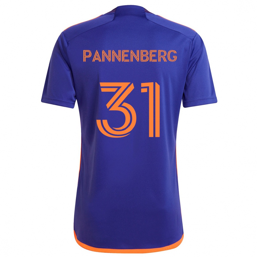 Vaikiškas Andrew Pannenberg #31 Violetinė Oranžinė Išvykos Marškinėliai 2024/25 T-Shirt