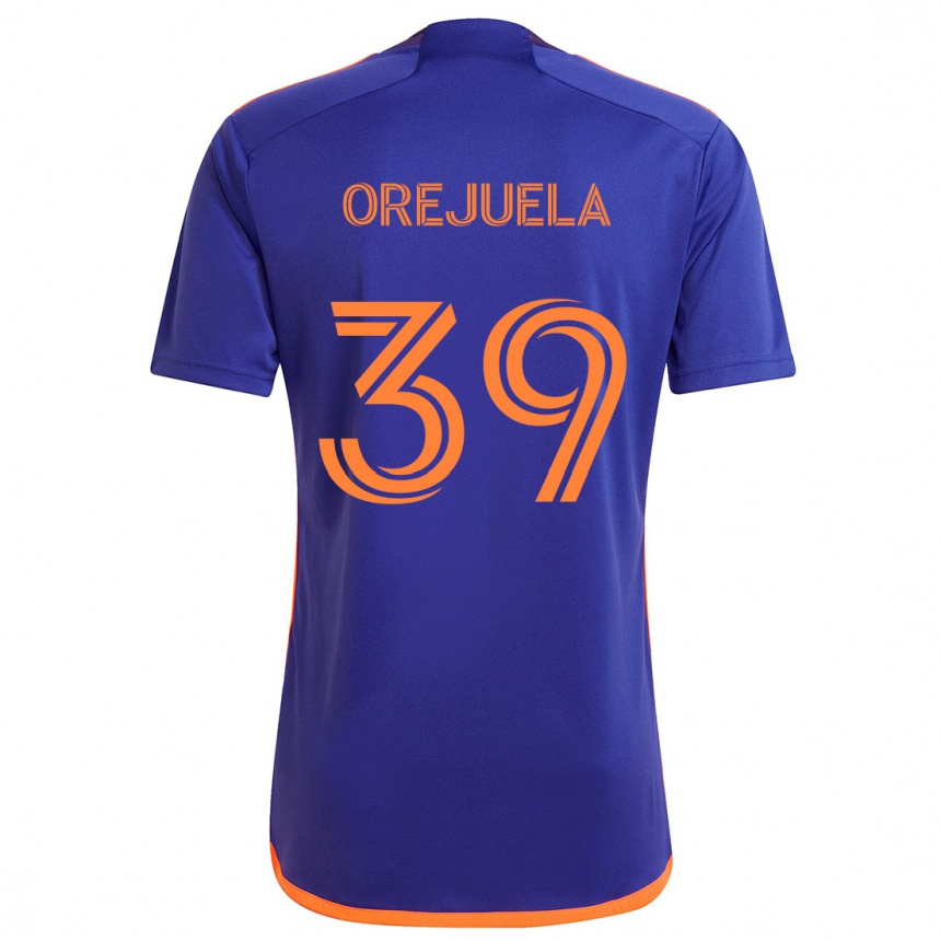 Vaikiškas Jesus Orejuela #39 Violetinė Oranžinė Išvykos Marškinėliai 2024/25 T-Shirt