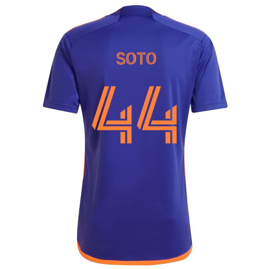 Vaikiškas Ezekiel Soto #44 Violetinė Oranžinė Išvykos Marškinėliai 2024/25 T-Shirt