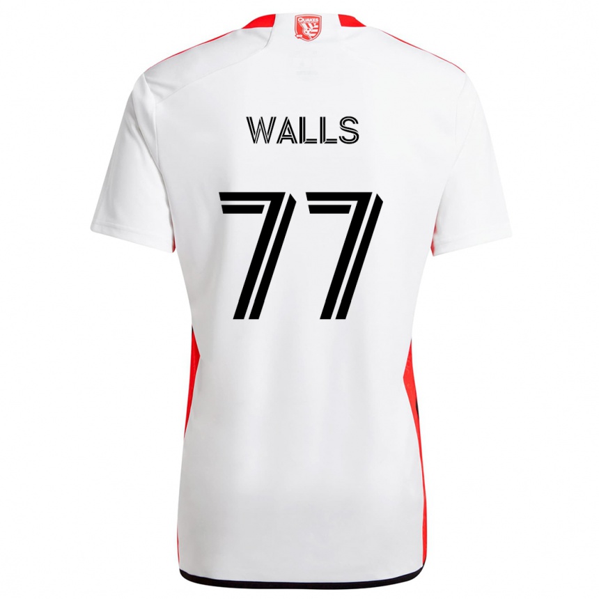 Vaikiškas Casey Walls #77 Balta Raudona Išvykos Marškinėliai 2024/25 T-Shirt