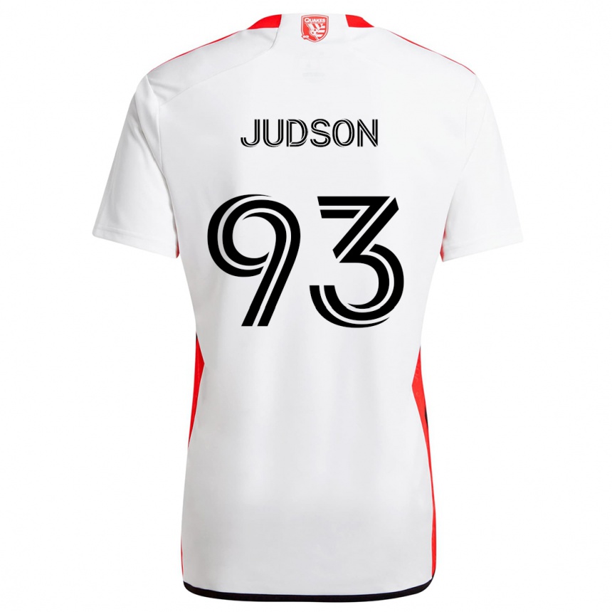 Vaikiškas Judson #93 Balta Raudona Išvykos Marškinėliai 2024/25 T-Shirt