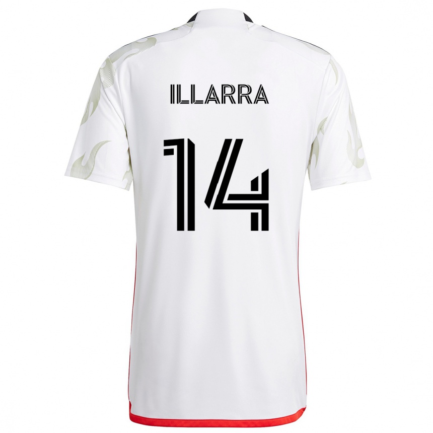 Vaikiškas Asier Illarramendi #14 Balta Raudona Juoda Išvykos Marškinėliai 2024/25 T-Shirt